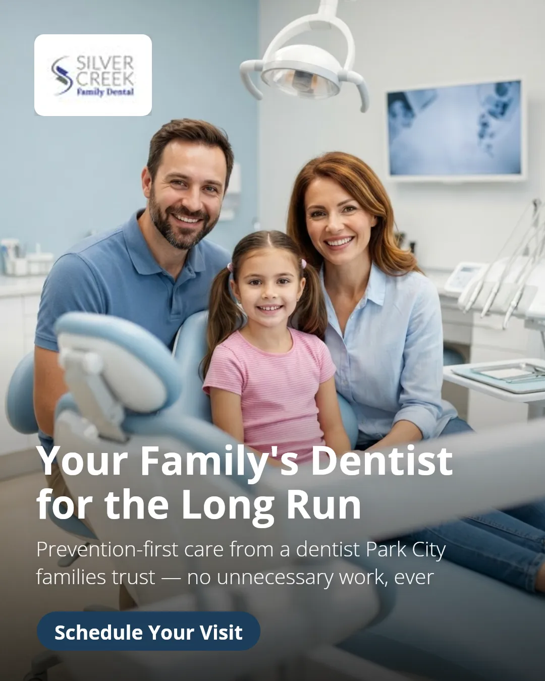Your Family's Dentist for the Long Run. Prevention-first care from a dentist Park City families trust — no unnecessary work, ever. Schedule Your Visit